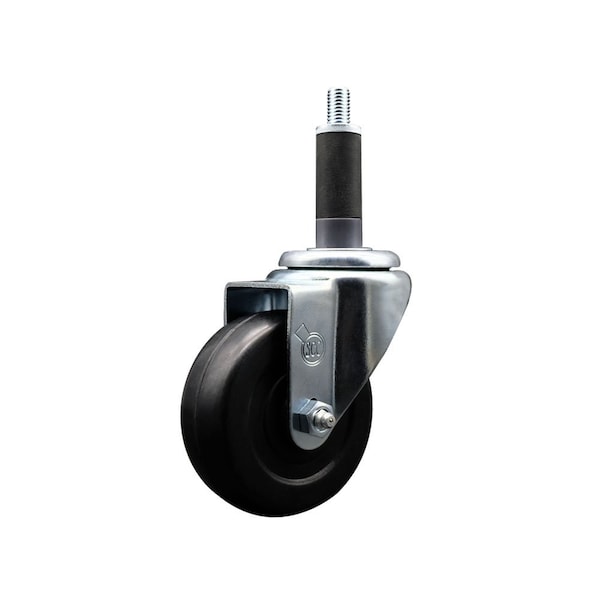 3.5'' Hard Rubber Wheel Swivel 1'' Expanding Stem Caster